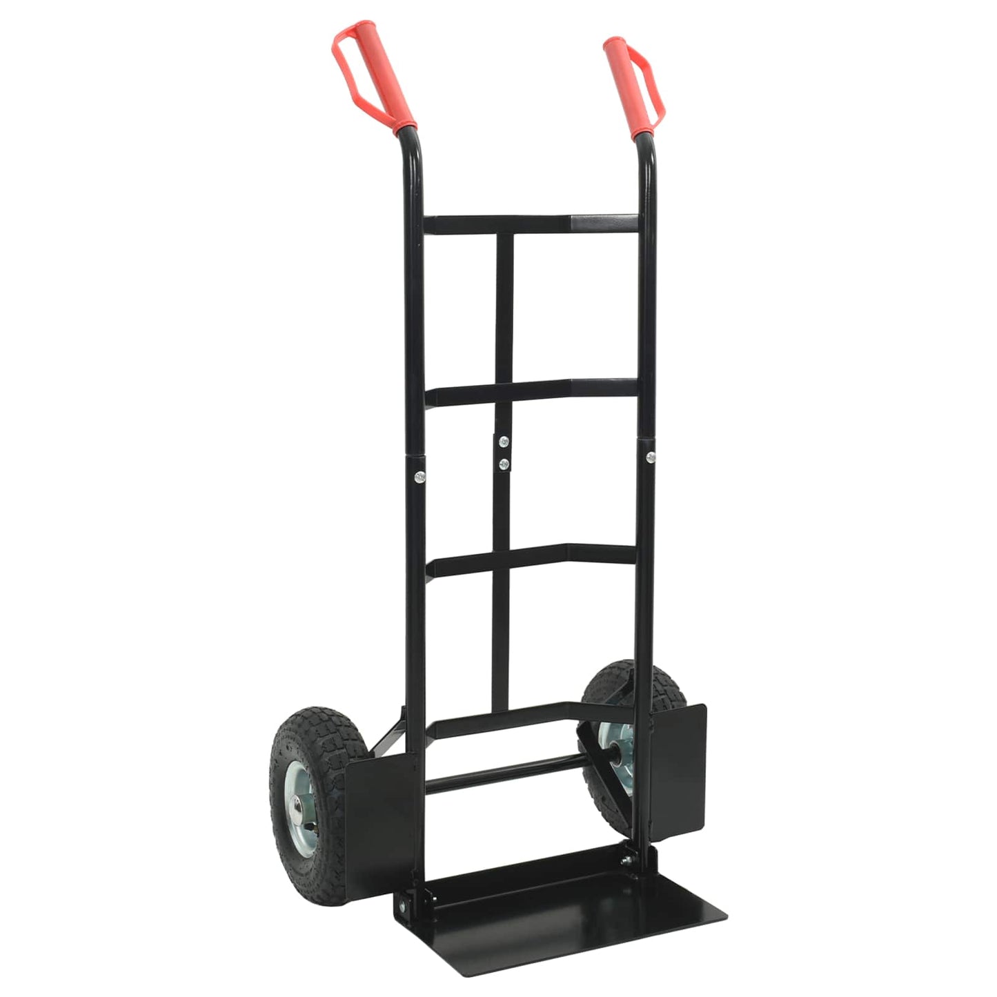 Extendable Hand Trolley Black and Red 57 x 46 x 113 cm Steel