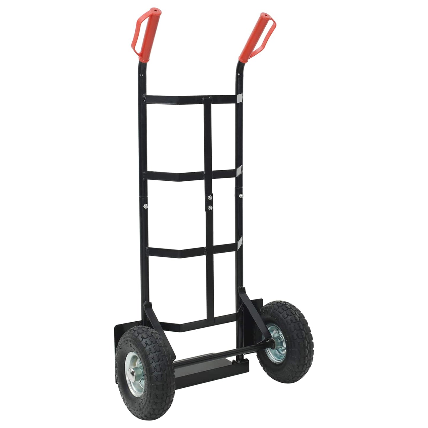 Extendable Hand Trolley Black and Red 57 x 46 x 113 cm Steel