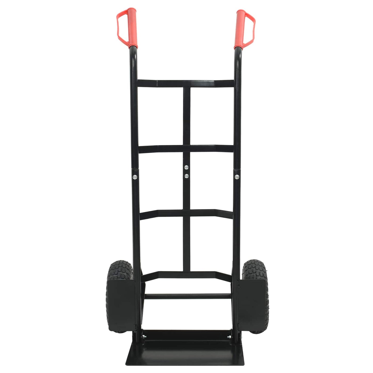 Extendable Hand Trolley Black and Red 57 x 46 x 113 cm Steel