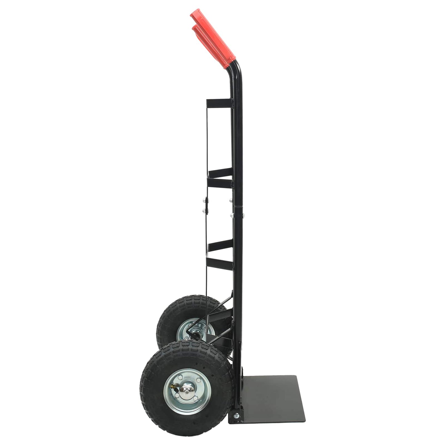 Extendable Hand Trolley Black and Red 57 x 46 x 113 cm Steel