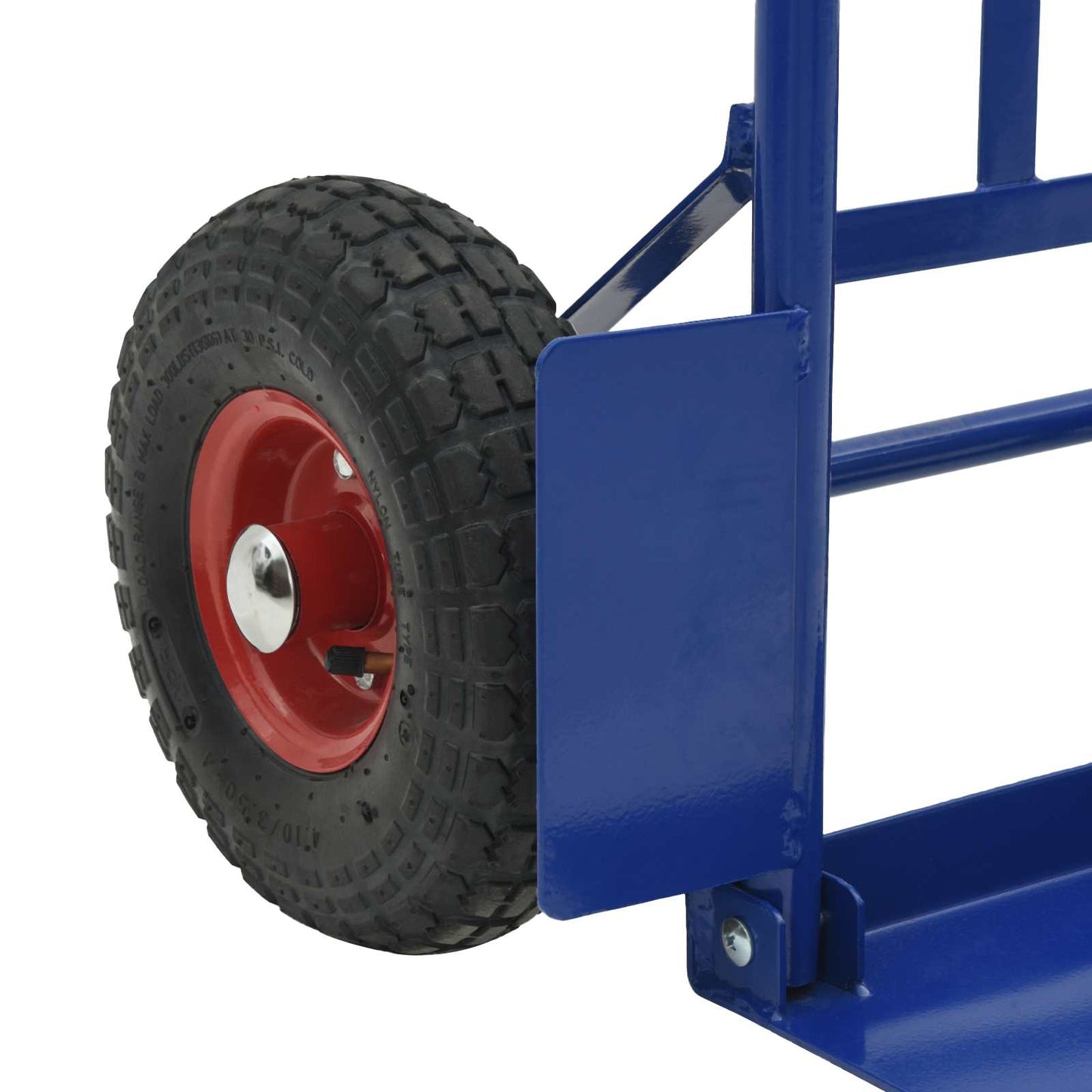 Extendable Hand Trolley Blue and Red 57 x 46 x 113 cm Steel