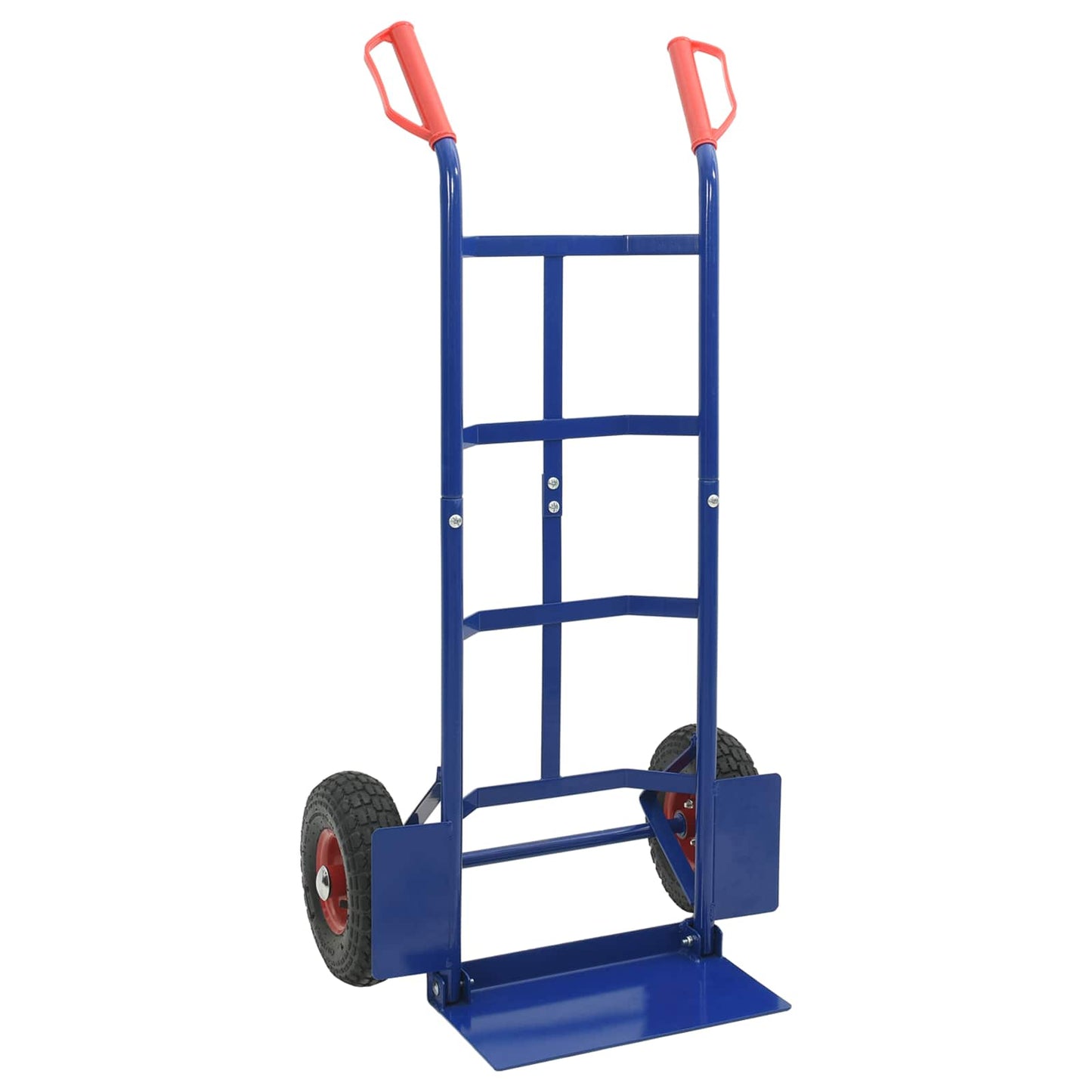 Extendable Hand Trolley Blue and Red 57 x 46 x 113 cm Steel