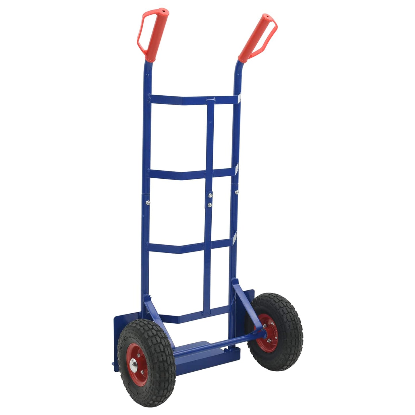 Extendable Hand Trolley Blue and Red 57 x 46 x 113 cm Steel