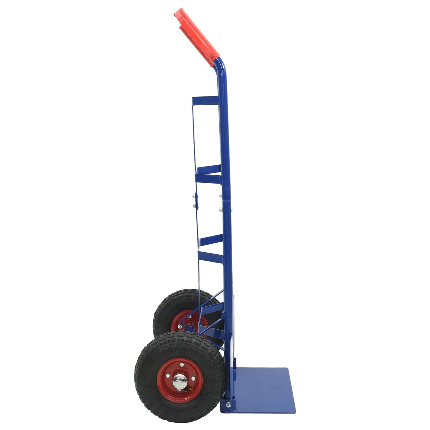 Extendable Hand Trolley Blue and Red 57 x 46 x 113 cm Steel