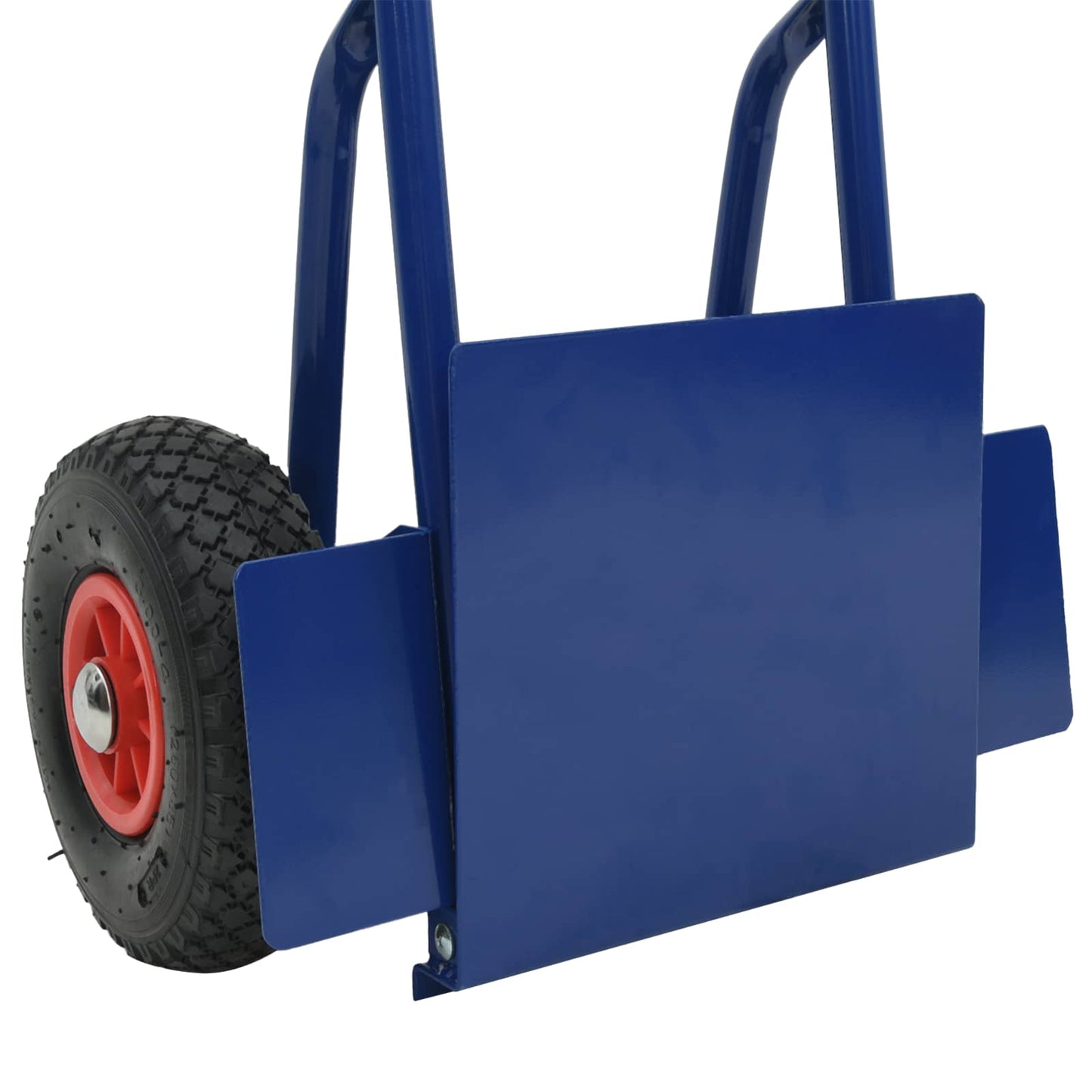 Extendable Hand Trolley Blue and Red 49.5 x 53 x 114 cm Steel
