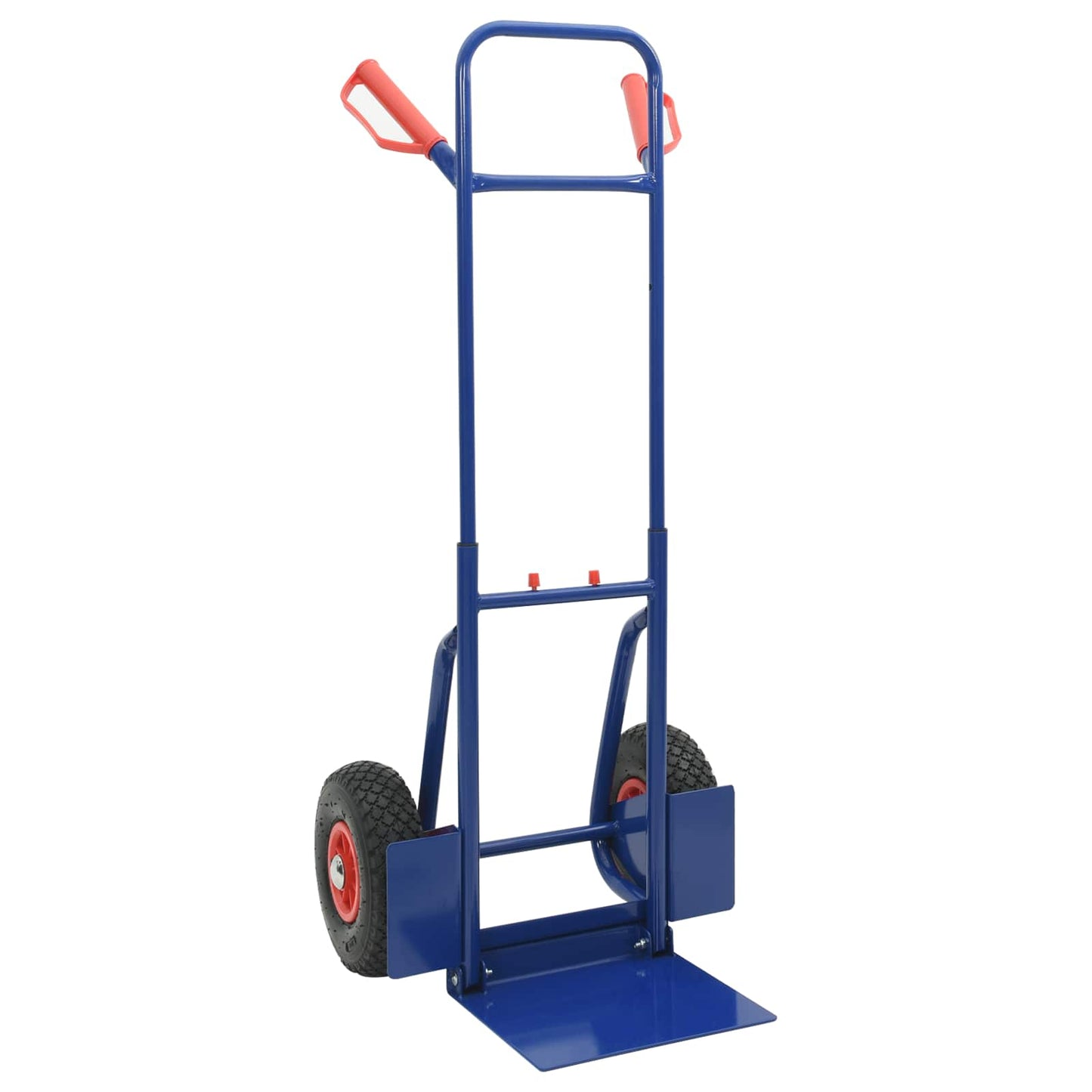 Extendable Hand Trolley Blue and Red 49.5 x 53 x 114 cm Steel