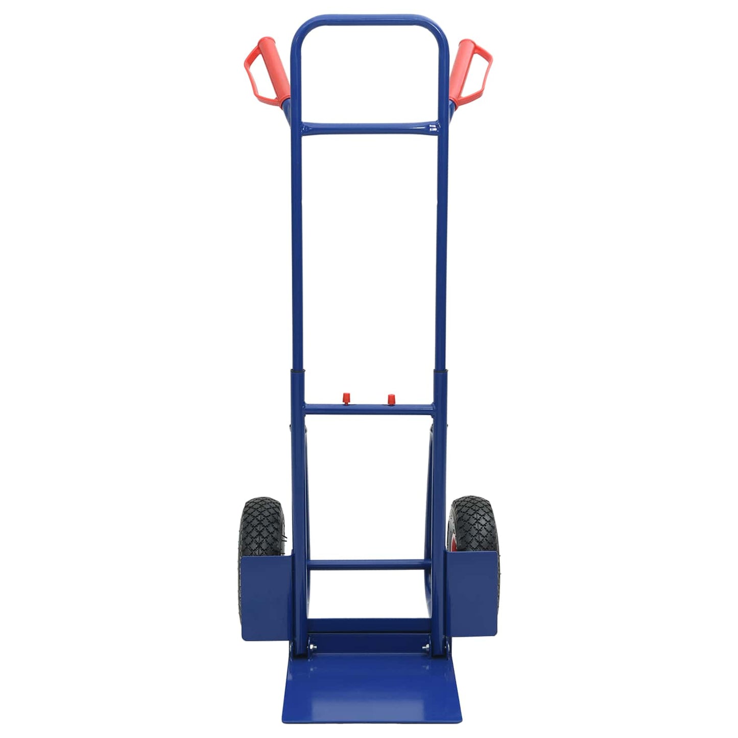 Extendable Hand Trolley Blue and Red 49.5 x 53 x 114 cm Steel