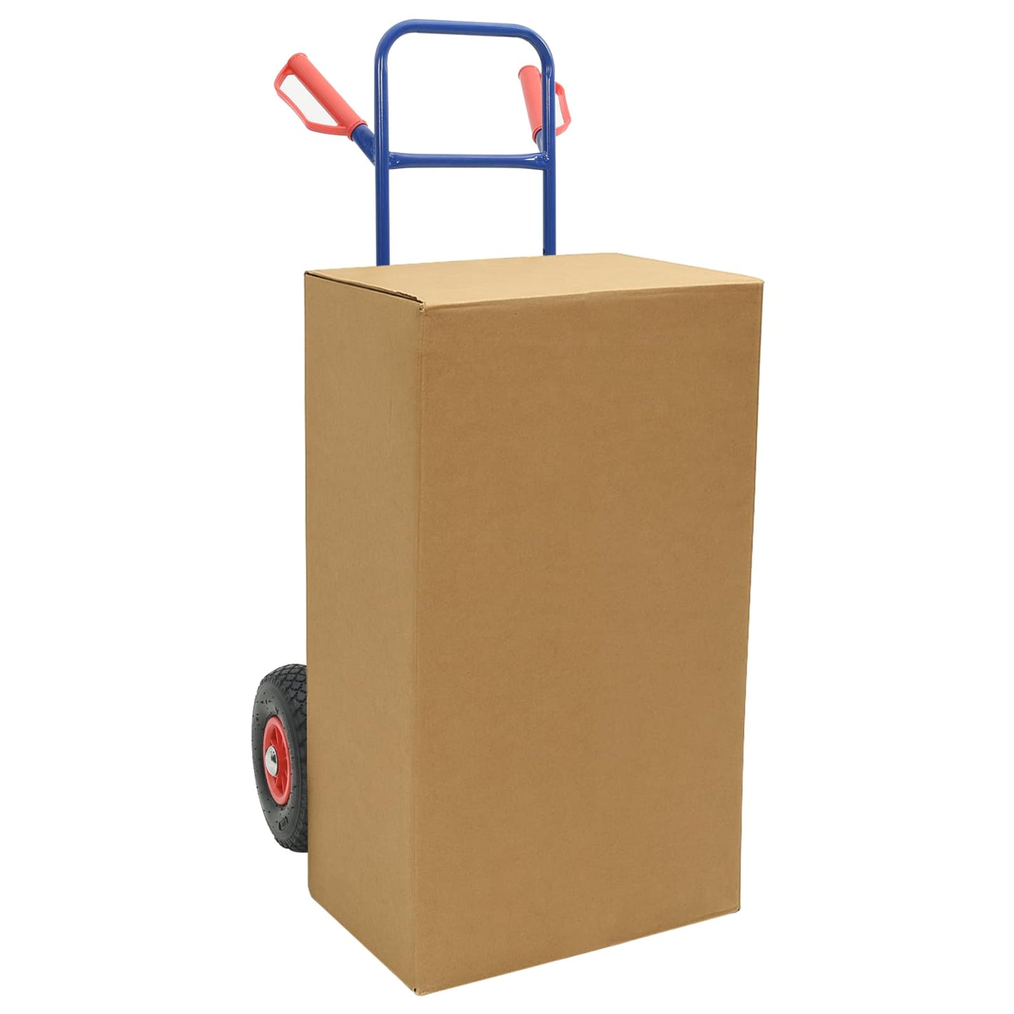 Extendable Hand Trolley Blue and Red 49.5 x 53 x 114 cm Steel