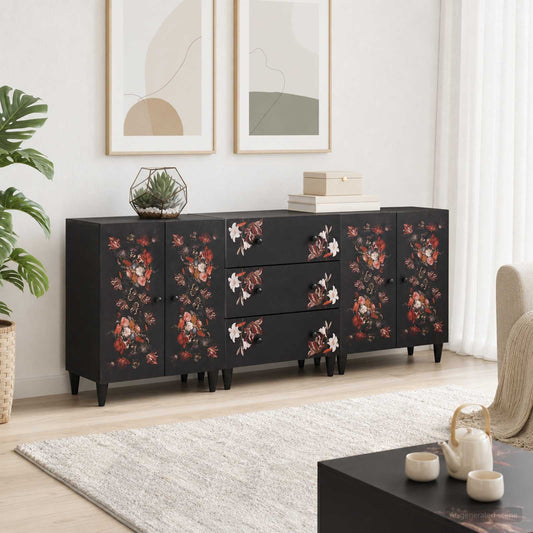 Storage Cabinets 3 pcs 180 x 33 x 75 cm Solid Mango Wood