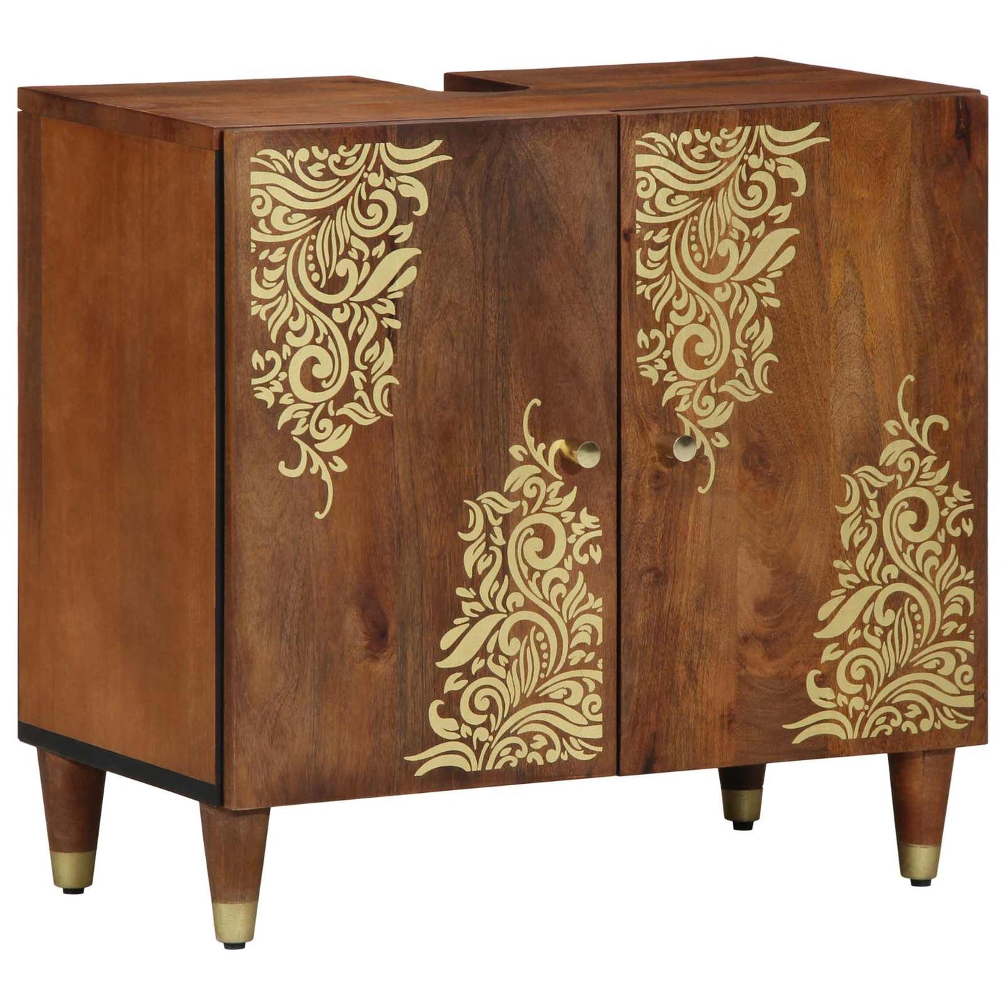 Bathroom Cabinet Set 3 pcs Honey Brown Solid Mango Wood