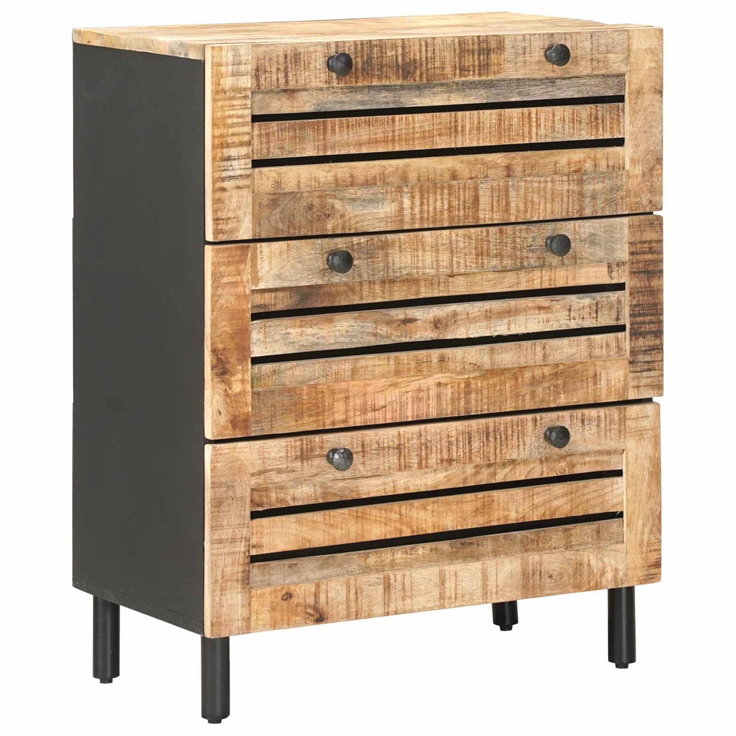 Storage Cabinets 2 pcs 120 x 33 x 75 cm Solid Mango Wood