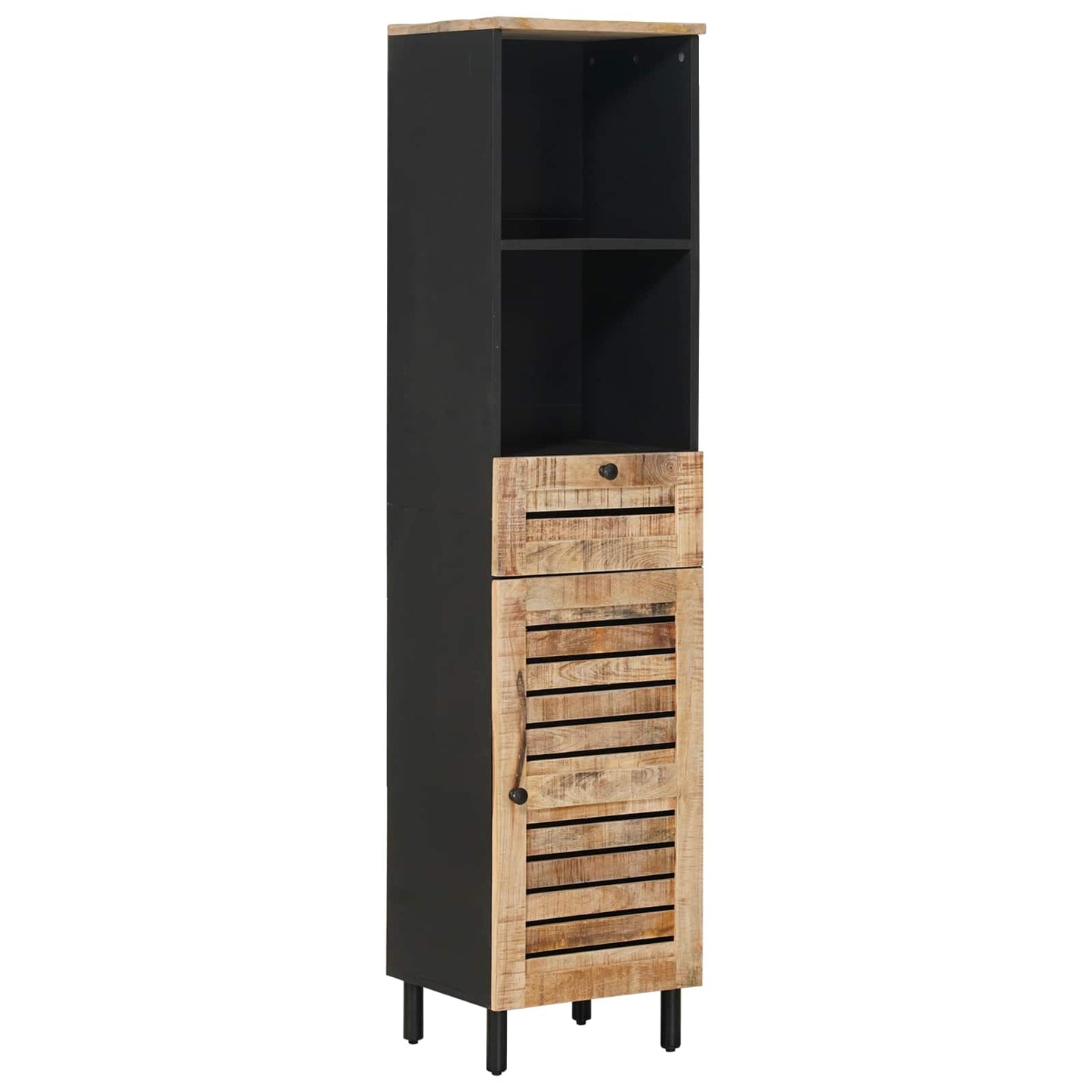Bathroom Cabinet Set 5 pcs Natural Solid Mango Wood