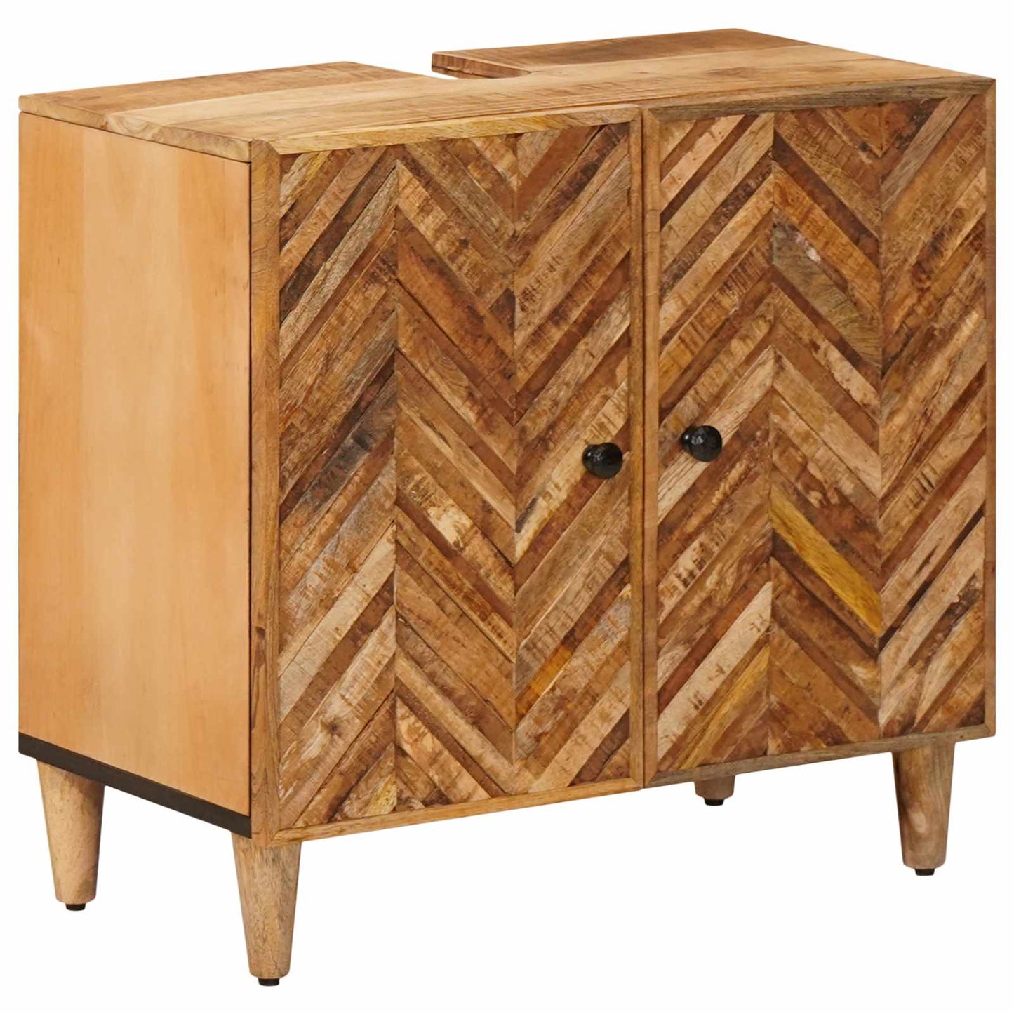 Bathroom Cabinet Set 4 pcs Solid Mango Wood