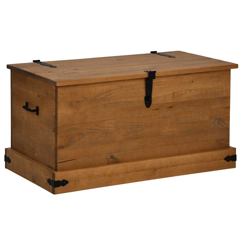 vidaXL Storage Chest HALDEN 91x48x47 cm Solid Wood Pine