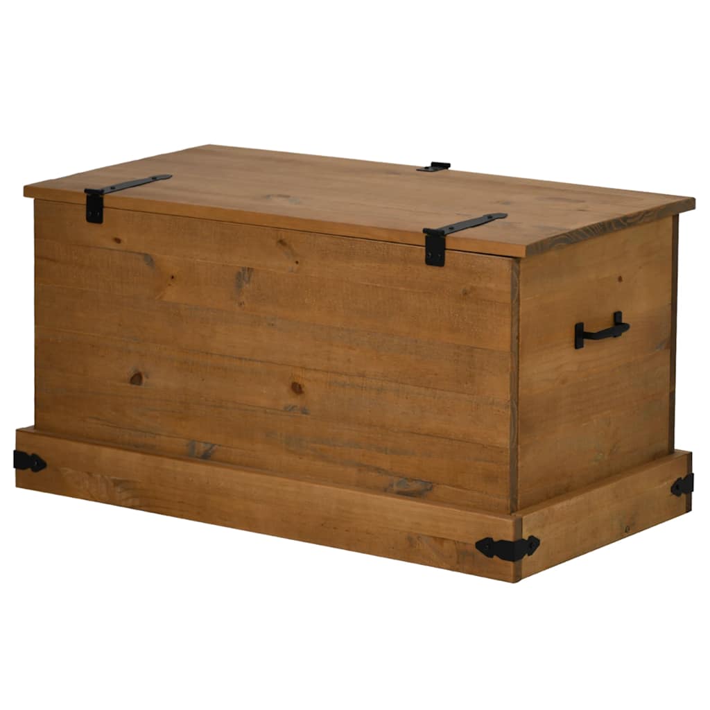 vidaXL Storage Chest HALDEN 91x48x47 cm Solid Wood Pine