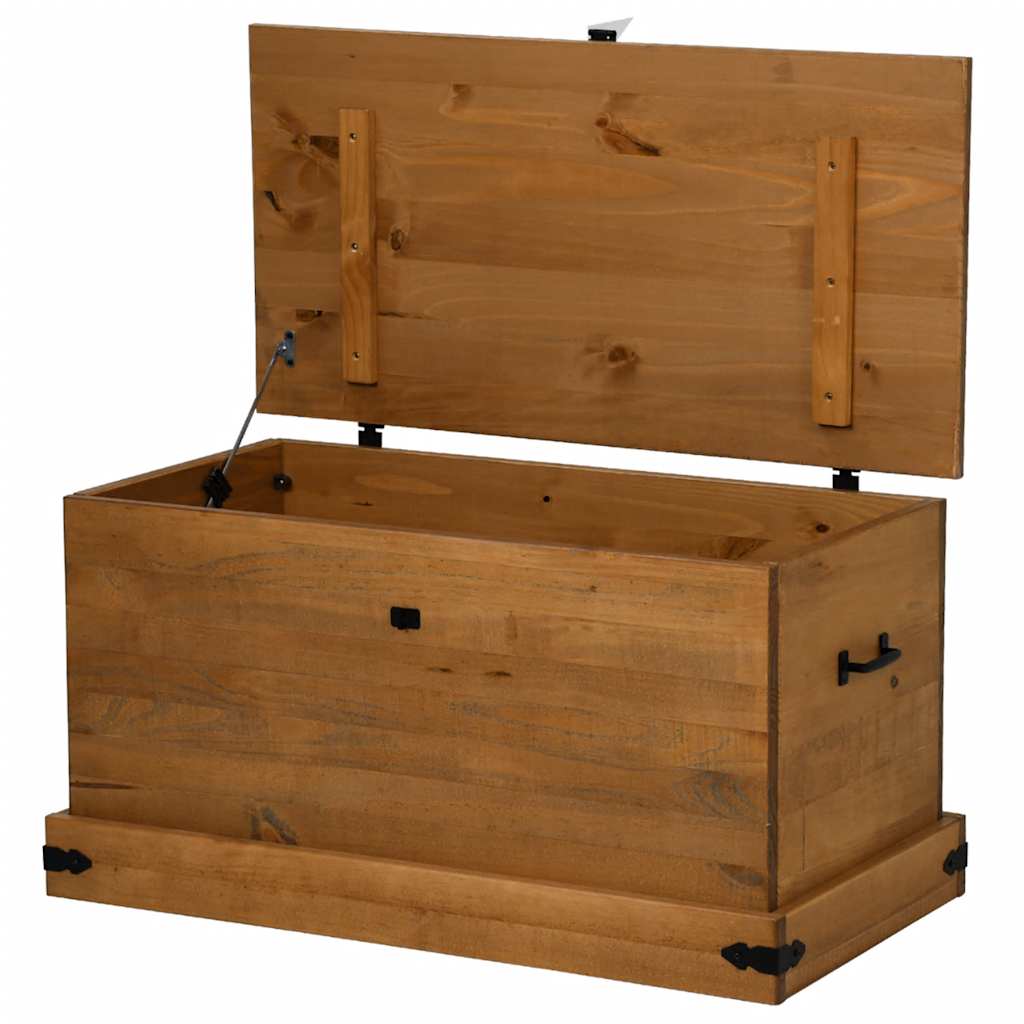 vidaXL Storage Chest HALDEN 91x48x47 cm Solid Wood Pine