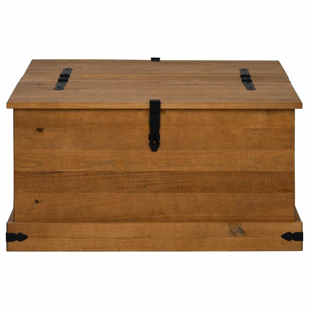 vidaXL Storage Chest HALDEN 91x91x47 cm Solid Wood Pine