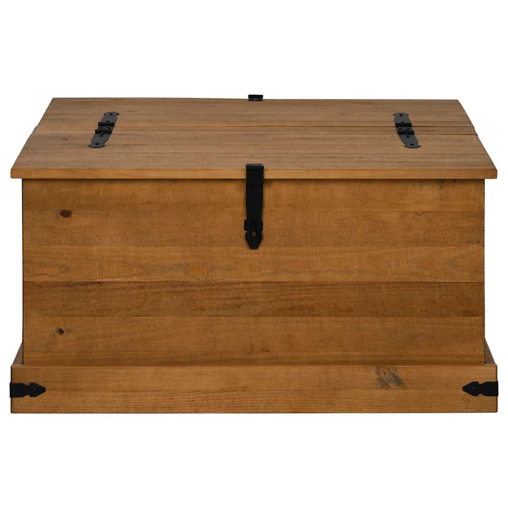 Storage Chest HALDEN 91x91x47 cm Solid Wood Pine