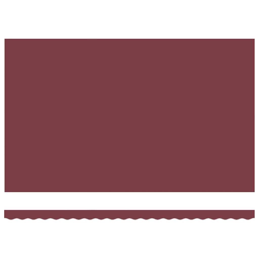Manual Retractable Awning with LEDs Burgundy 500x300 cm