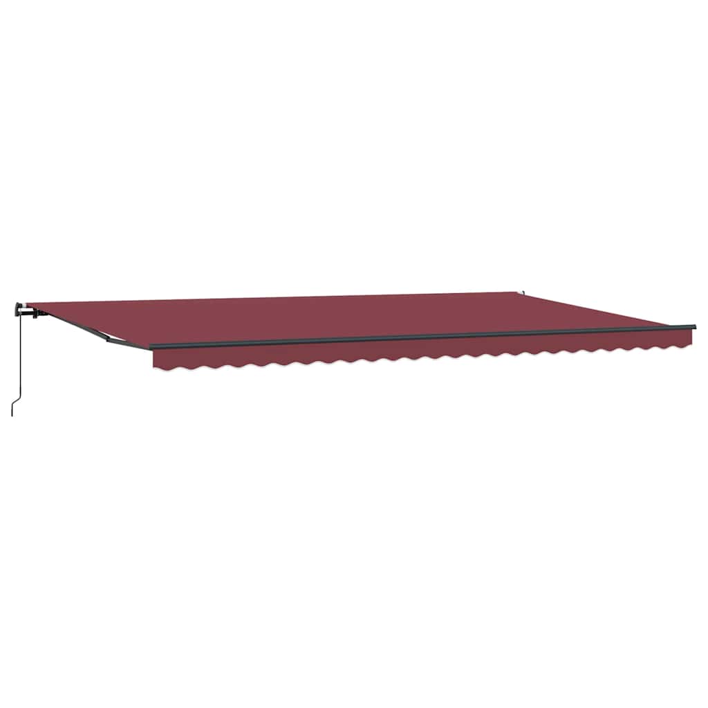 Manual Retractable Awning Burgundy 600x300 cm