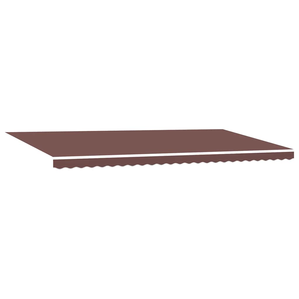 Manual Retractable Awning with LEDs Brown 600x300 cm