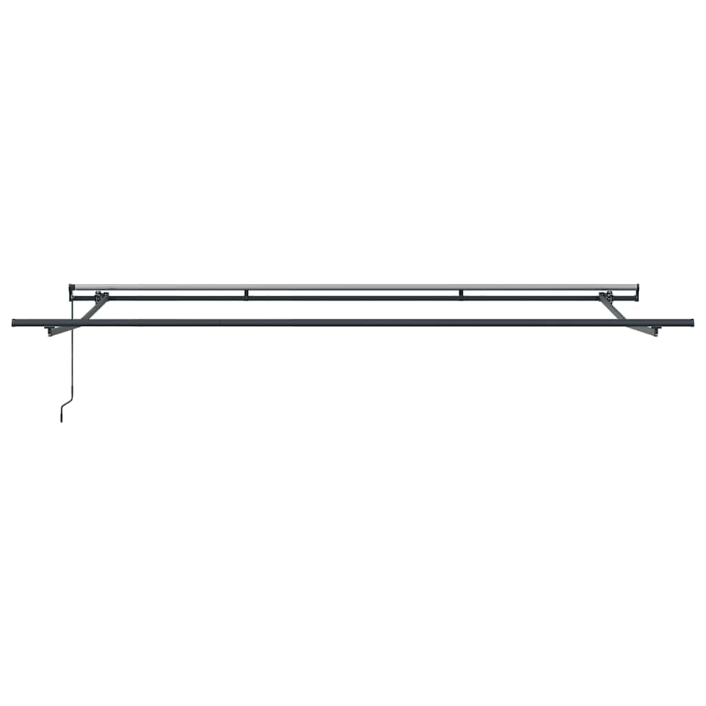 Manual Retractable Awning Anthracite and White 400x300 cm