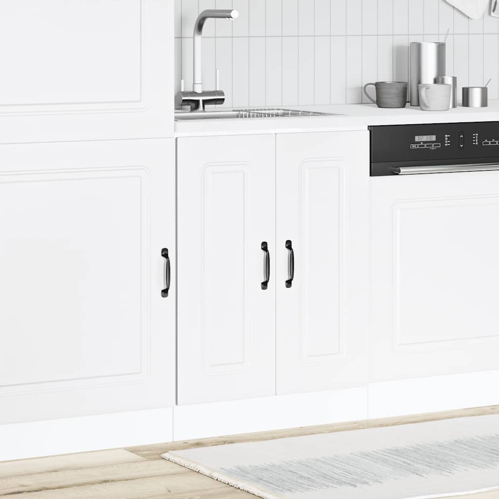 Sink Base Cabinet "Kalmar" White 60x46x81,5 cm Engineered Wood