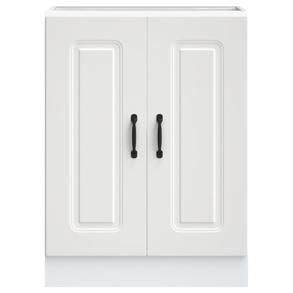 Sink Base Cabinet "Kalmar" White 60x46x81,5 cm Engineered Wood