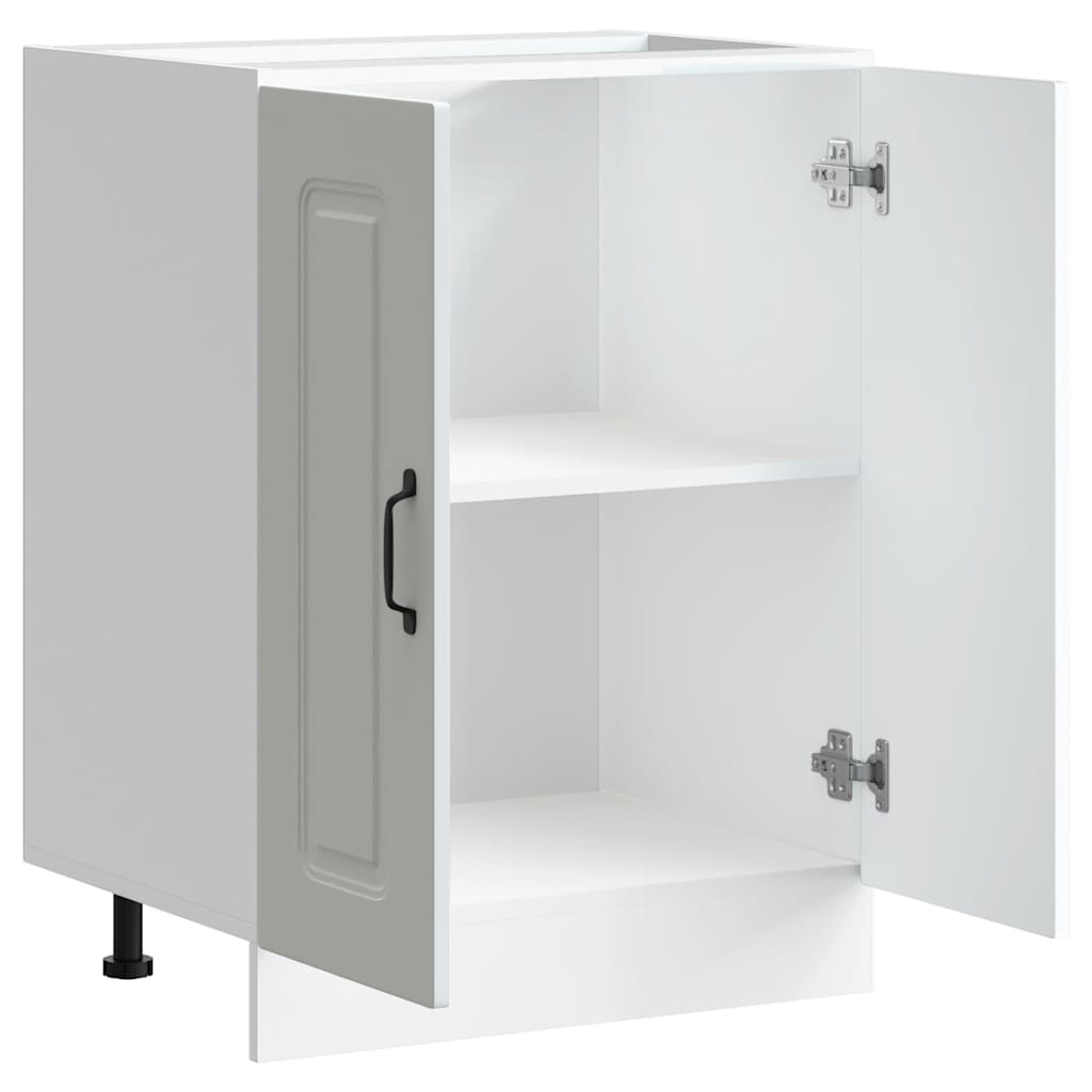Sink Base Cabinet "Kalmar" White 60x46x81,5 cm Engineered Wood