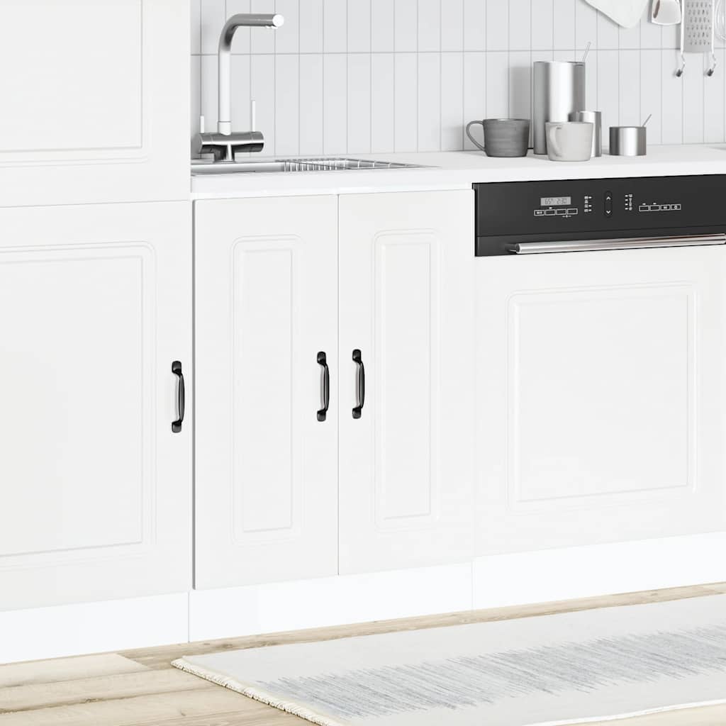 Sink Base Cabinet "Kalmar" White 60x46x81,5 cm Engineered Wood