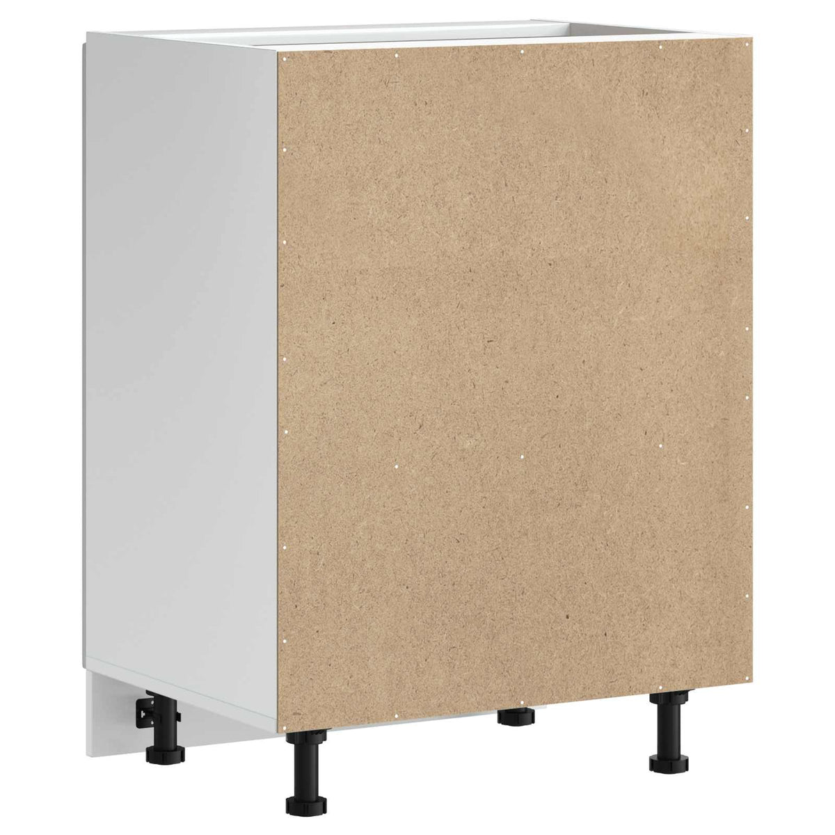 Sink Base Cabinet "Kalmar" High Gloss White 60x46x81.5 cm