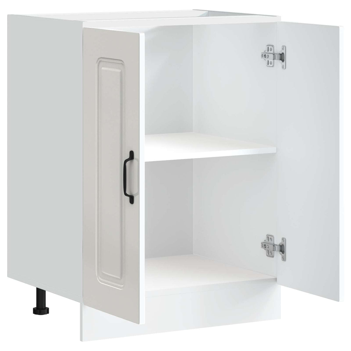 Sink Base Cabinet "Kalmar" High Gloss White 60x46x81.5 cm