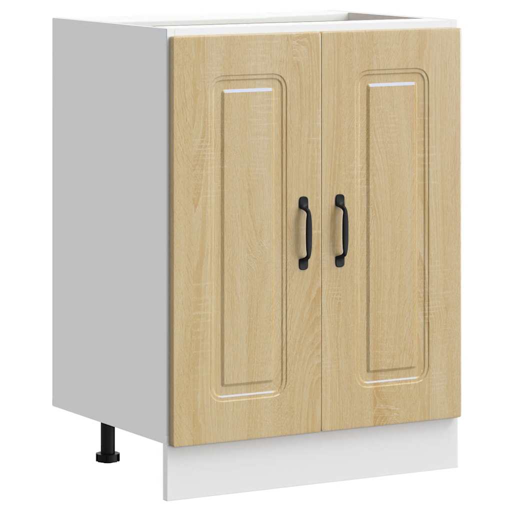 Sink Base Cabinet "Kalmar" Sonoma Oak 60x46x81.5 cm