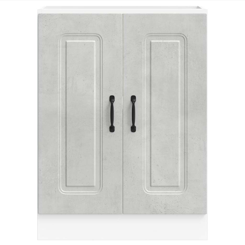 Sink Base Cabinet "Kalmar" Concrete Grey 60x46x81.5 cm