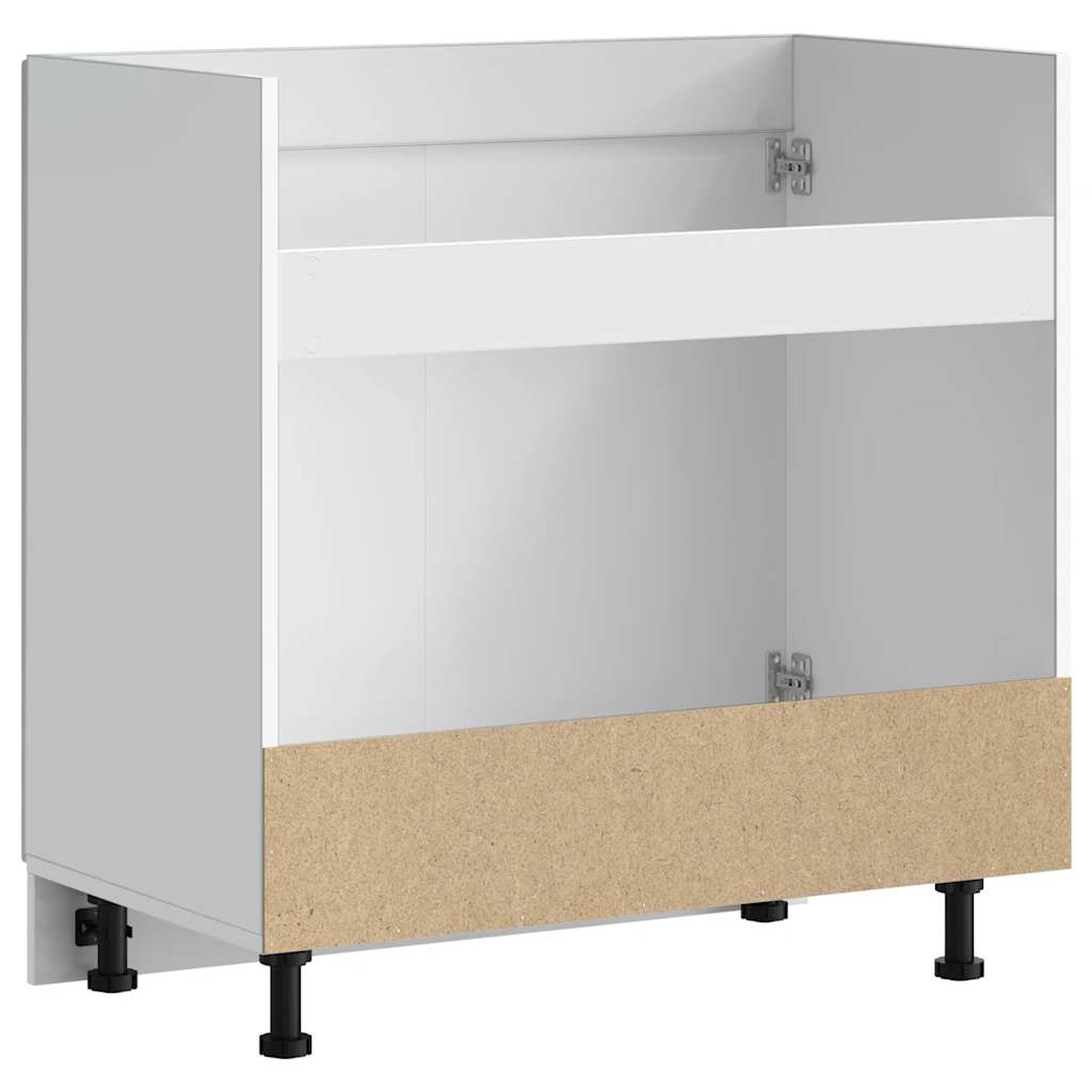 Sink Base Cabinet "Kalmar" White 80x46x81,5 cm Engineered Wood