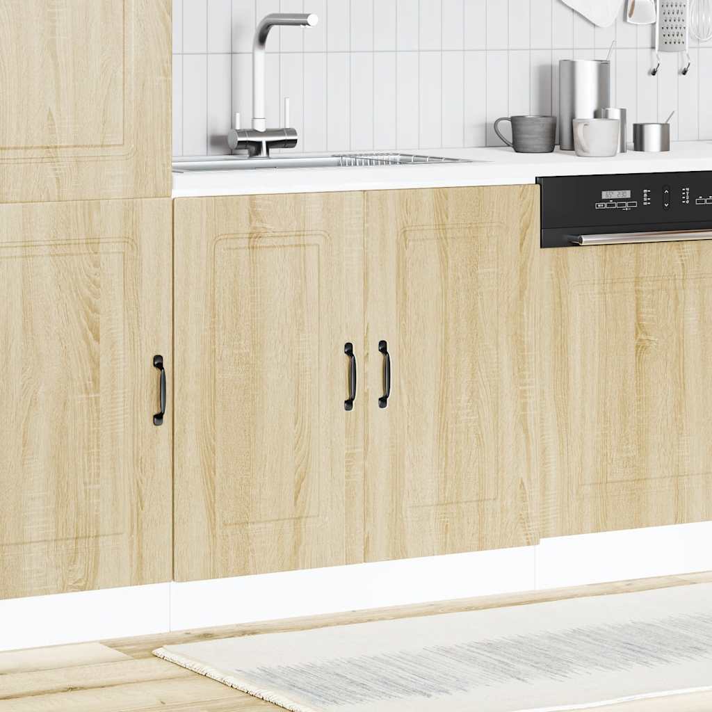 vidaXL Sink Base Cabinet Kalmar Sonoma Oak 80x46x81.5 cm Engineered Wood