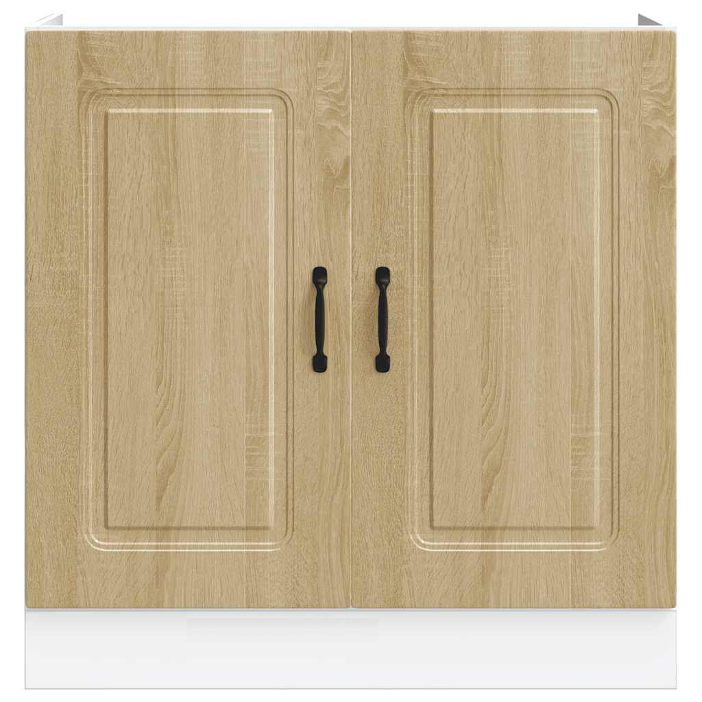 vidaXL Sink Base Cabinet Kalmar Sonoma Oak 80x46x81.5 cm Engineered Wood