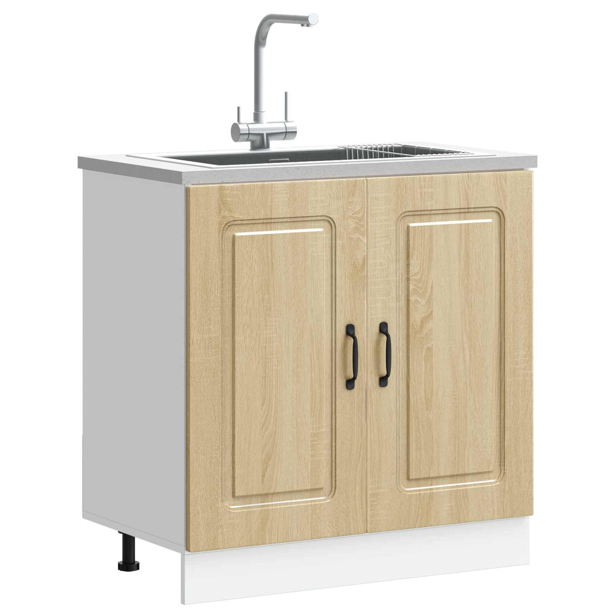 Sink Base Cabinet "Kalmar" Sonoma Oak 80x46x81.5 cm