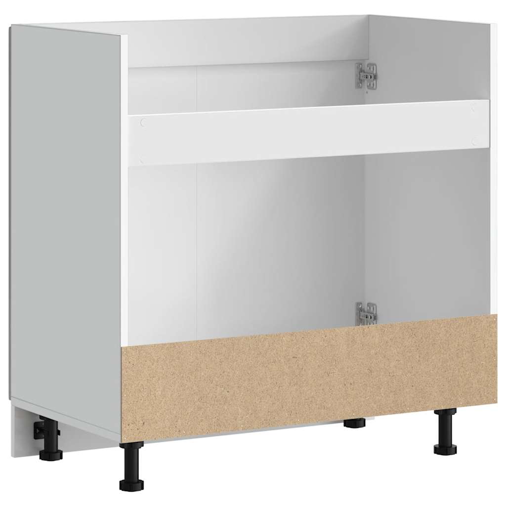 Sink Base Cabinet Kalmar Concrete Grey 80x46x81.5 cm Engineered Wood