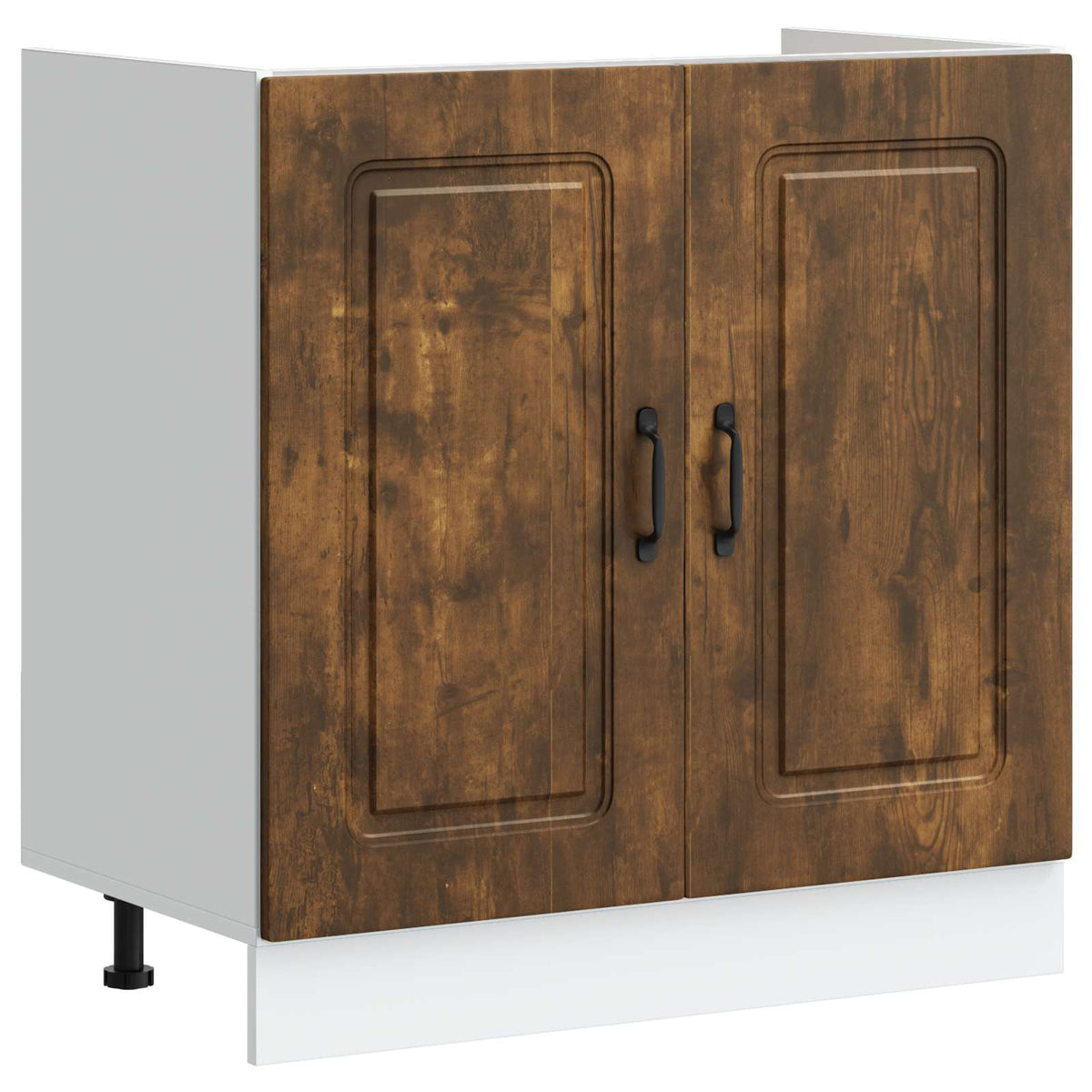 Sink Base Cabinet "Kalmar" Smoked Oak 80x46x81.5 cm