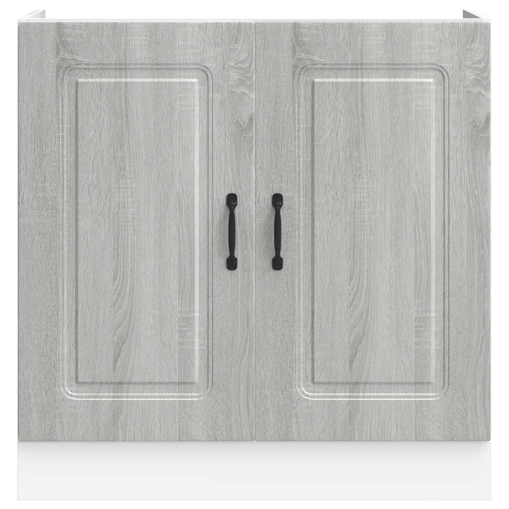 Sink Base Cabinet "Kalmar" Grey Sonoma 80x46x81.5 cm