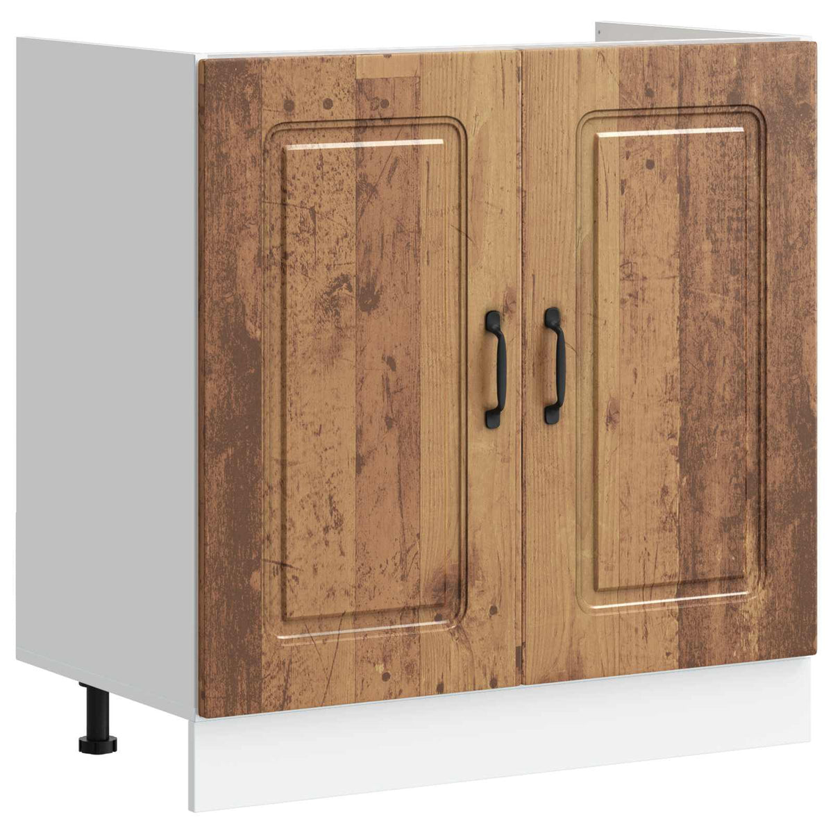 Sink Base Cabinet "Kalmar" Old Wood 80x46x81,5 cm Engineered Wood