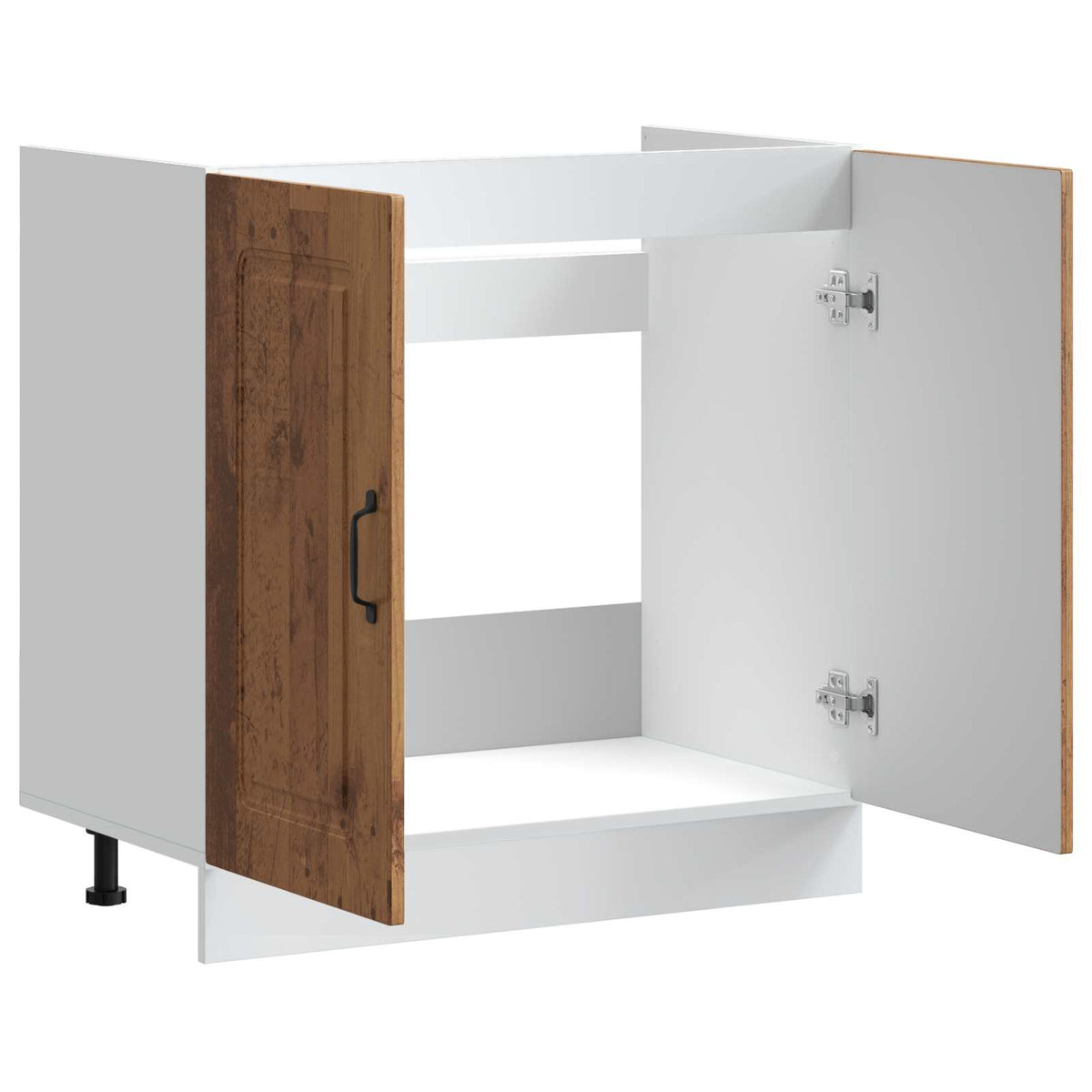 Sink Base Cabinet "Kalmar" Old Wood 80x46x81,5 cm Engineered Wood