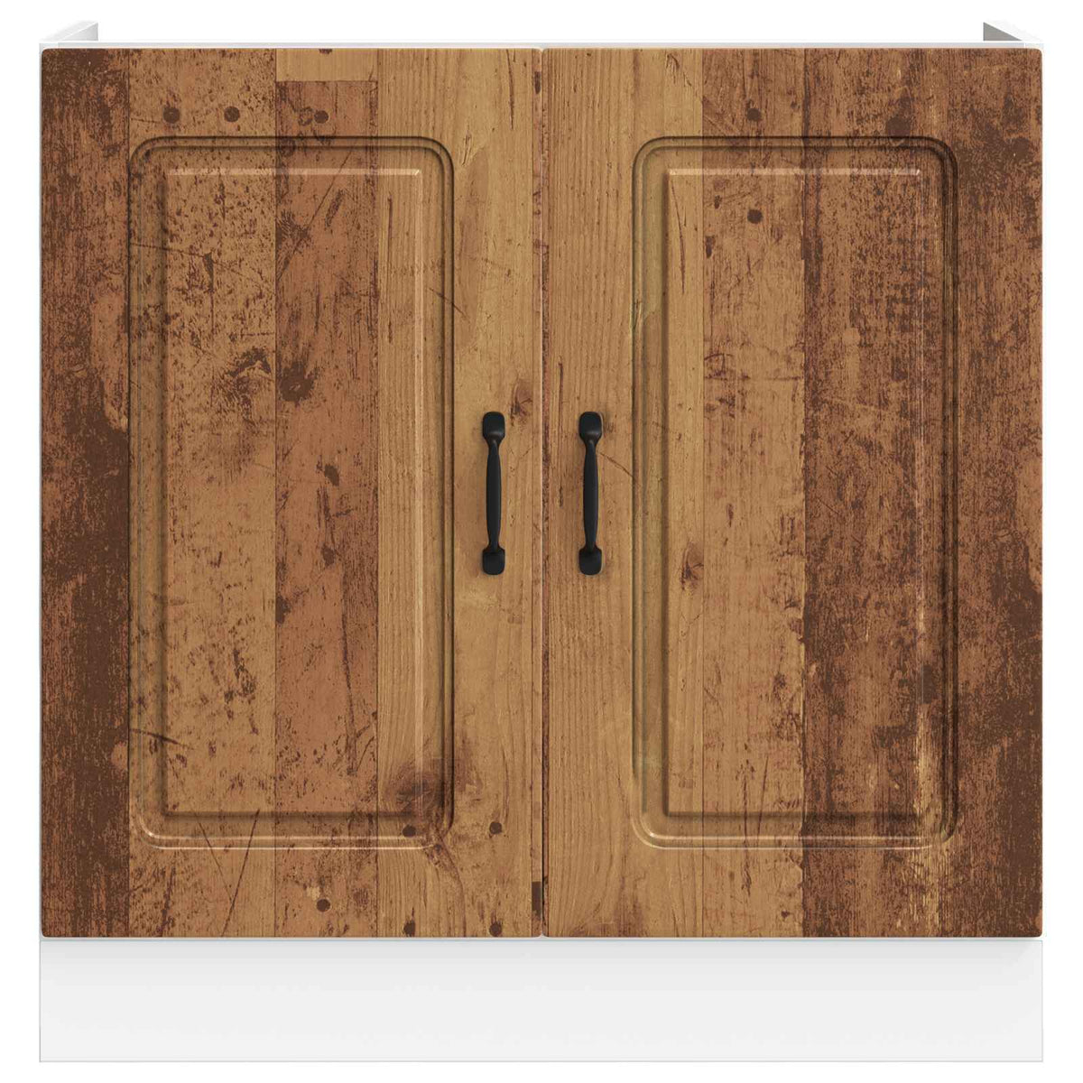 Sink Base Cabinet "Kalmar" Old Wood 80x46x81,5 cm Engineered Wood