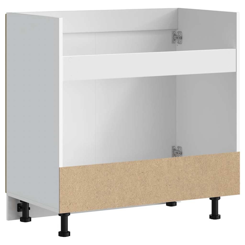 Sink Base Cabinet Kalmar Artisan Oak 80x46x81.5 cm Engineered Wood