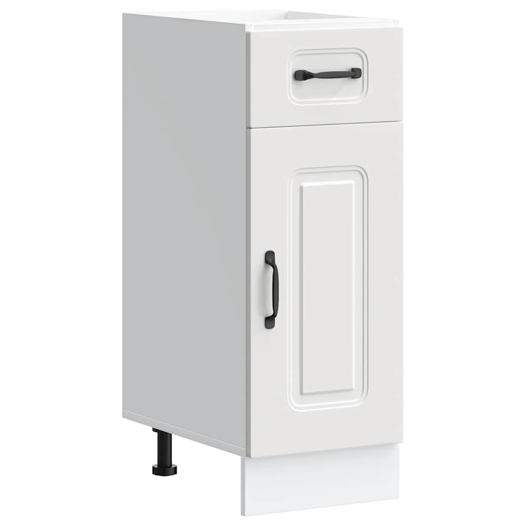 Kitchen Base Cabinet "Kalmar" White Engineered Wood
