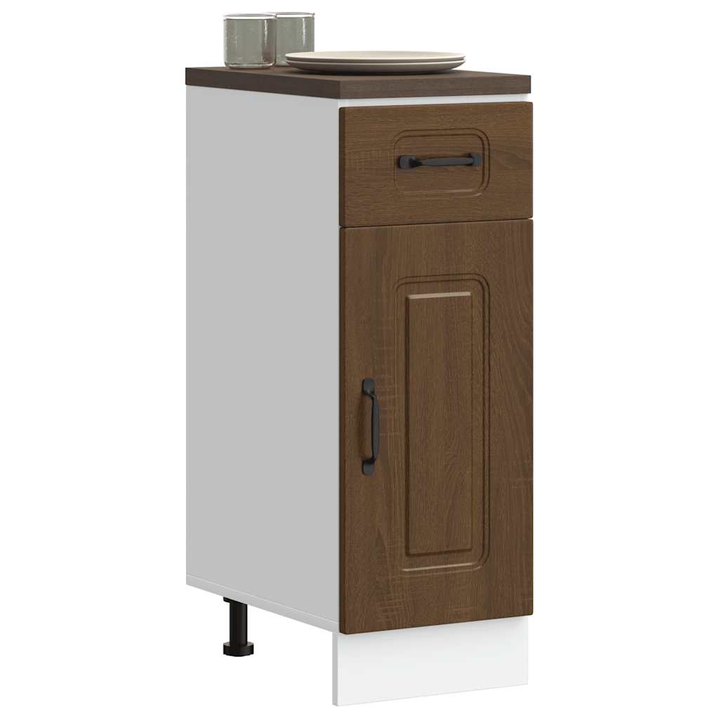 vidaXL Kitchen Base Cabinet Kalmar Brown Oak Engineered Wood