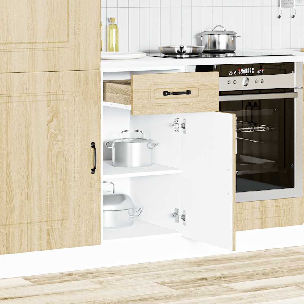 Kitchen Base Cabinet "Kalmar" Sonoma Oak Engineered Wood