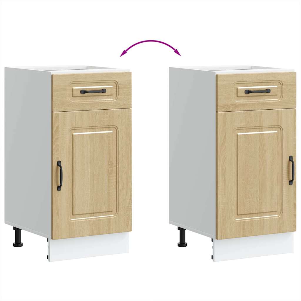 Kitchen Base Cabinet Kalmar Sonoma Oak Engineered Wood