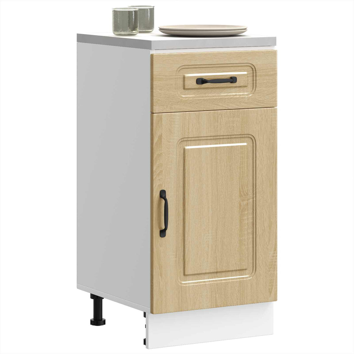 Kitchen Base Cabinet "Kalmar" Sonoma Oak Engineered Wood